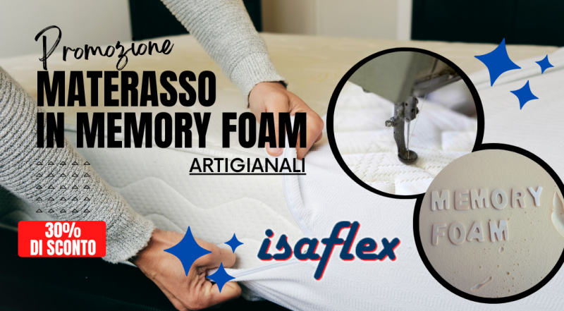 Offerta materassi artigianali Memory Foam offerta Pordenone – occasione vendita materassi fatti a mano Pordenone