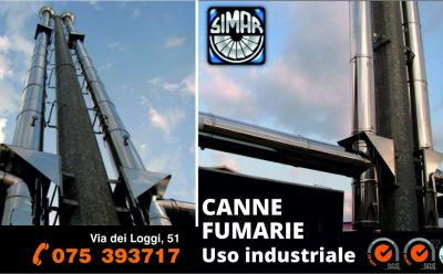 offerta produzione canne fumarie monoparete per uso industriale occasione canne fumarie industriali