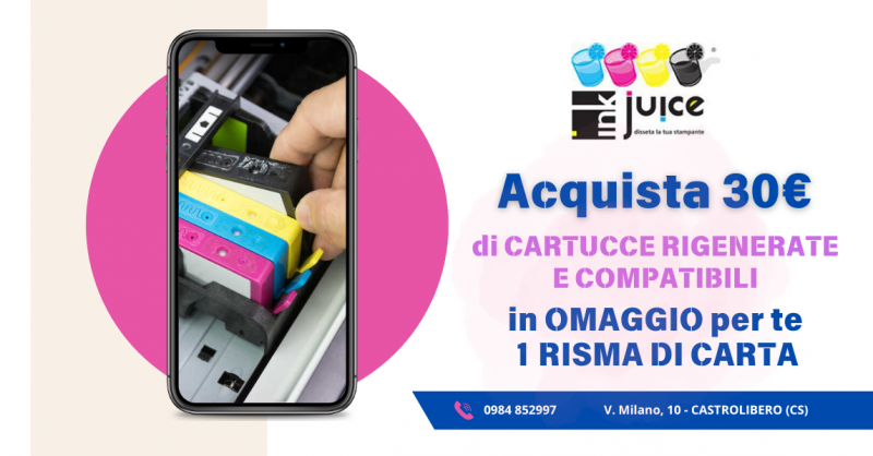 vendita cartucce compatibili per stampanti a castrolibero