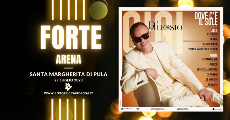 offerta biglietti concerto Gigi D Alessio Forte Arena