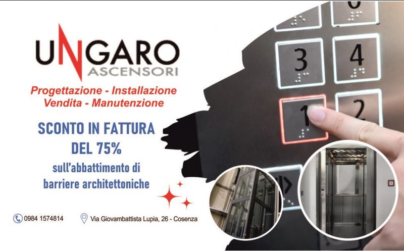 offerta ascensori con sconto fattura abbattimento barriere architettoniche