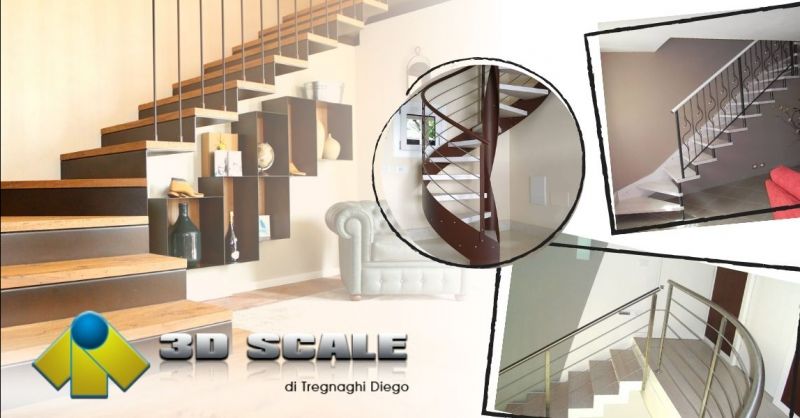 Offerta realizzazione scale a giorno mono struttura - Occasione produzione scale in legno Verona