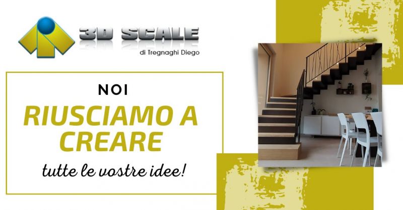 Offerta scale a sbalzo con ringhiera Vicenza - Occasione produttori scale a giorno elicoidali Verona