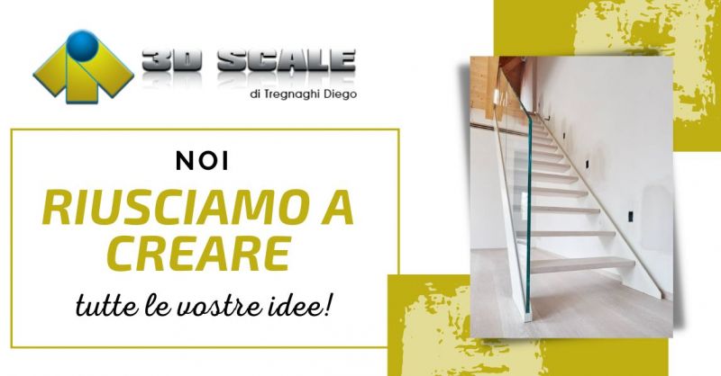 Offerta scale a giorno doppia struttura Vicenza - Occasione produttori ringhiere in vetro Verona