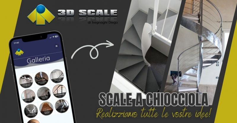 Offerta progettazione e realizzazione scale a chiocciola moderne