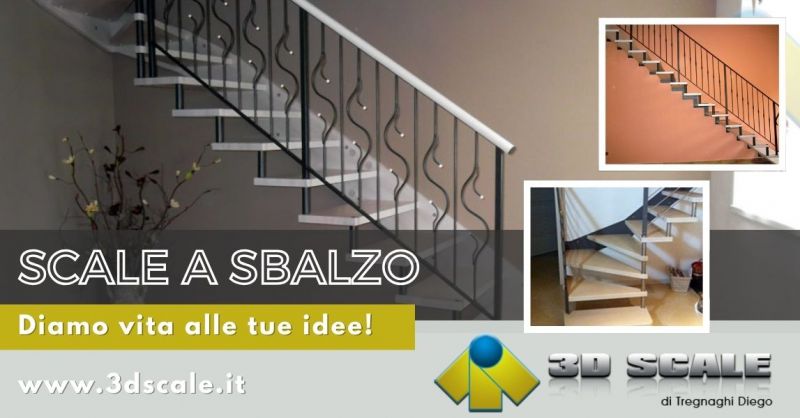Progettazione scale a sbalzo su misura