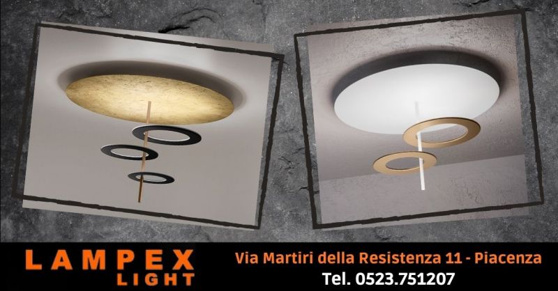 Offerta lampade moderne camera da letto soggiorno - Occasione lampada HULA HOOP Icone Cremona