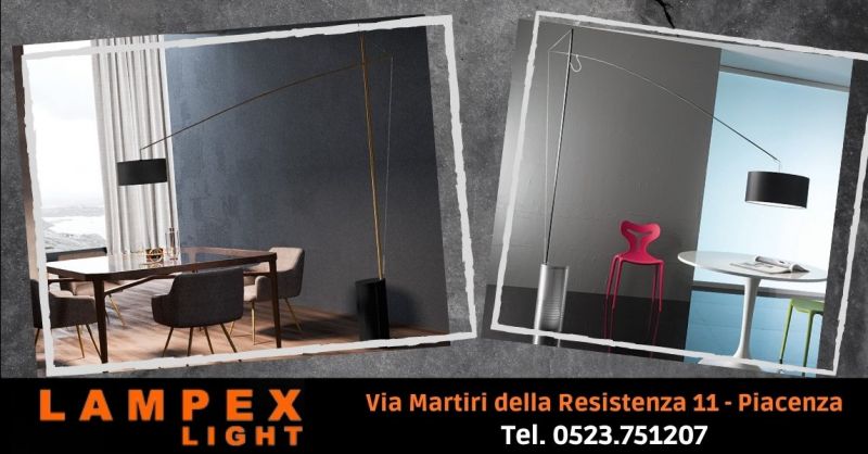 Offerta vendita lampada da terra regolabile in altezza - Occasione lampada piantana moderna Cremona