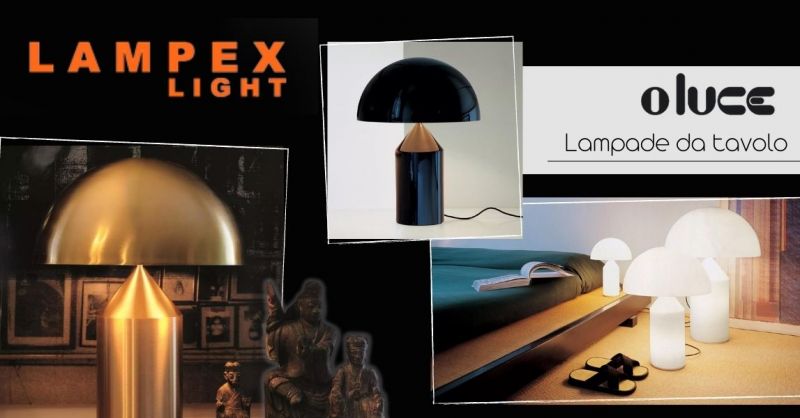 LAMPEX LIGHT - Offerta vendita lampade da tavolo Oluce made in Italy design particolari