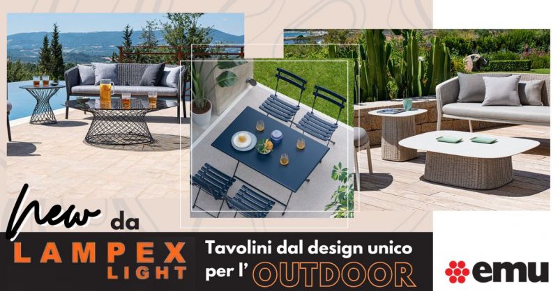 Vendita tavolini di design da esterno