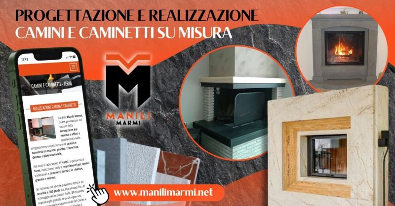 Realizzazione camini caminetti in pietra naturale