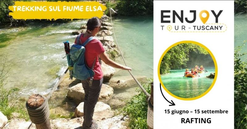 trekking organizzato sul fiume Elsa