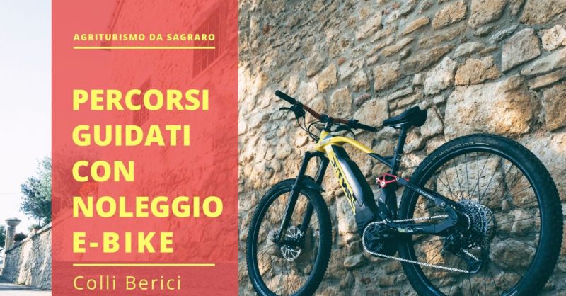 AGRITURISMO DA SAGRARO - Offerta servizio e-bike con accompagnatore guida esperta Colli Berici