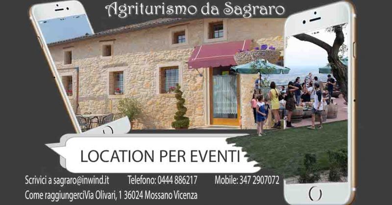 Occasione location sui Colli Berici ideale per qualsiasi tipo di evento