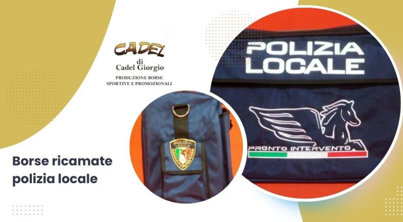 Vendita borse ricamate polizia locale