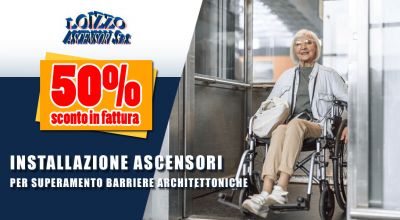 offerta sconto in fattura installazione ascensori cosenza promozione ascensore superamento barriere architettoniche cosenza