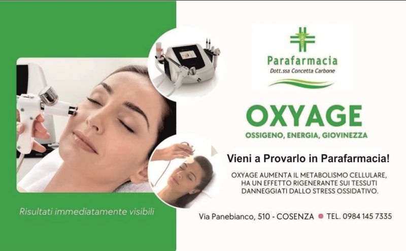 trattamento oxyage per l'ossigenazione della pelle