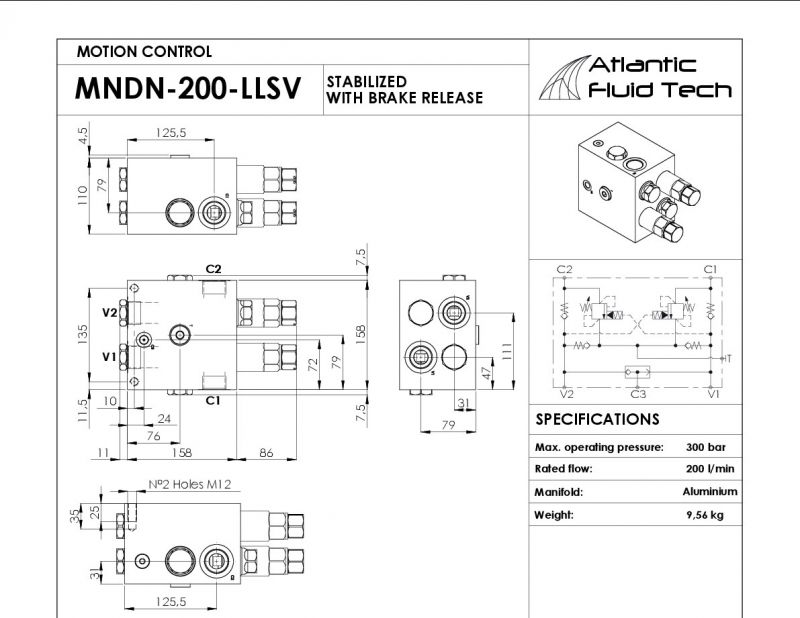 Offerta controllo rotazione MN000021 Atlantic Fluid Tech - Occasione valvole rotazione