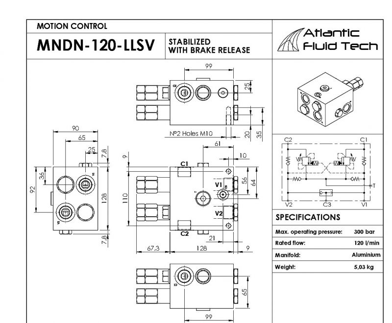 Offerta controllo rotazione MN000014 Atlantic Fluid Tech Motion Control