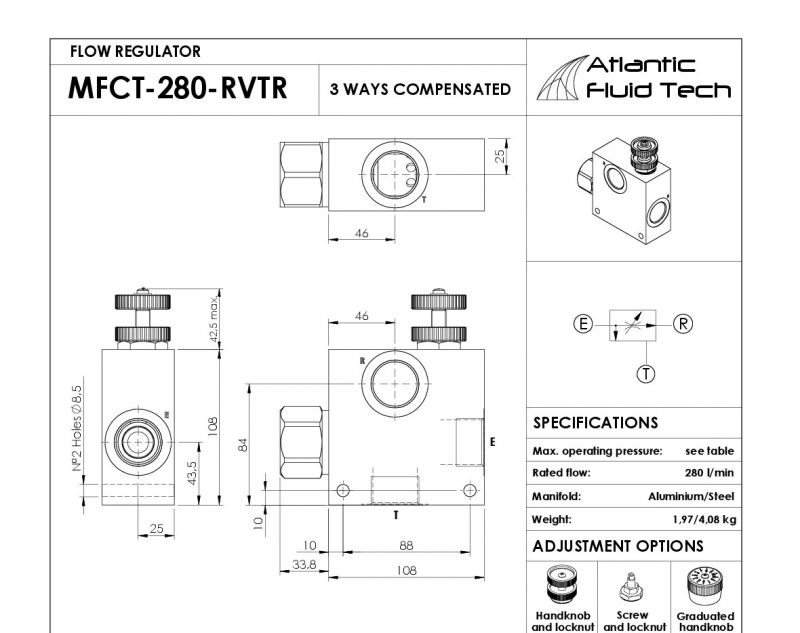 Offerta Atlantic Fluid Tech MF000037 regolatore di flusso