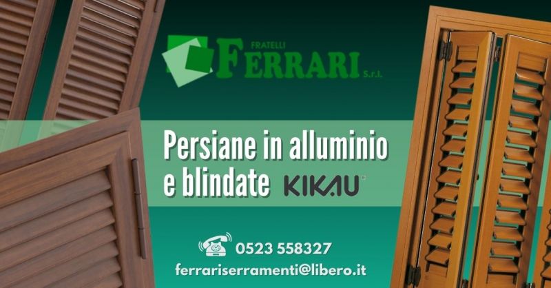 Offerta vendita e installazione persiane in alluminio blindate Kikau