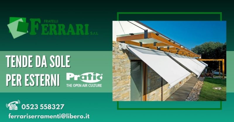 Promozione tende da sole per esterni per grandi coperture marca Pratic