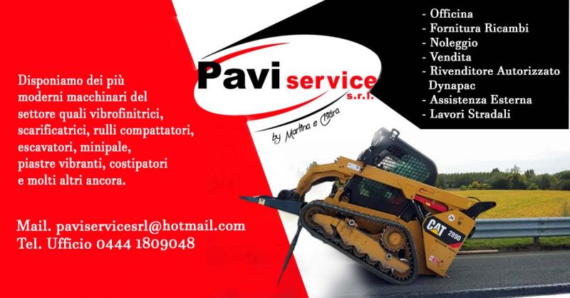  offerta riparazione noleggio scarificatrice minipala - promozione vibrofinitrice Pavi Service