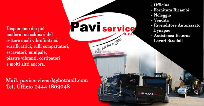 PAVI SERVICE SRL - OFFICINA ASSISTENZA RIPARAZIONE MACCHINE STRADALI NOLEGGIO E VENDITA