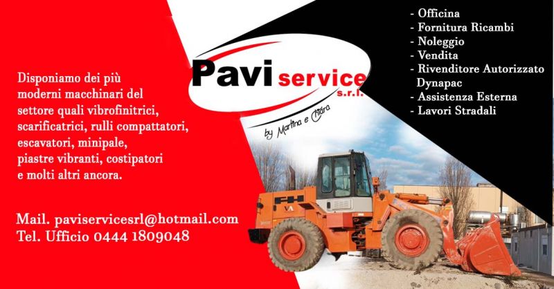 PAVI SERVICE SRL - PROMOZIONE RIPARAZIONE E VENDITA MACCHINE STRADALI FORNITURA RICAMBI