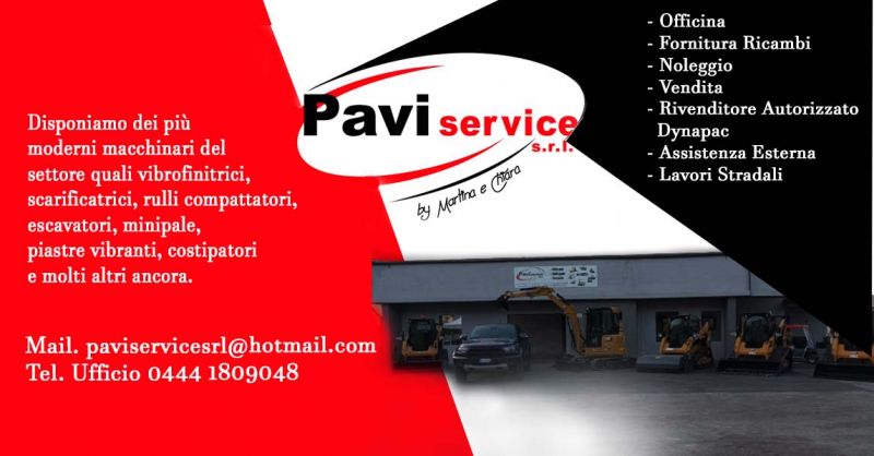 PAVI SERVICE SRL - OFFERTA SERVIZIO DI NOLEGGIO E VENDITA USATO MACCHINE RIPARAZIONI STRADALI