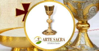 arte sacra occasione vendita online calice stile gotico intarsiato con coppa in argento 925