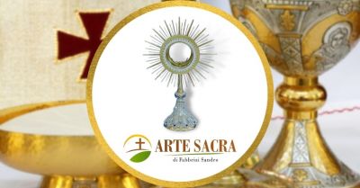 arte sacra offerta vendita online ostensorio in finissima filigrana dargento e lapislazzuli