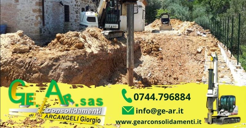 Occasione consolidamento pareti rocciose Terni - Promozione realizzazione palificazione di terreni Umbria