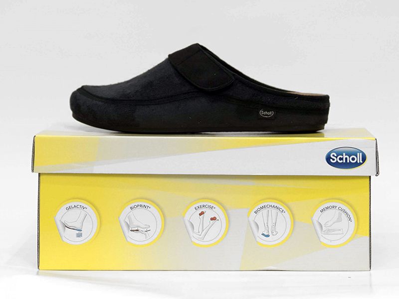 Offerta - Ciabatta Uomo Microfibra Scholl Brandy