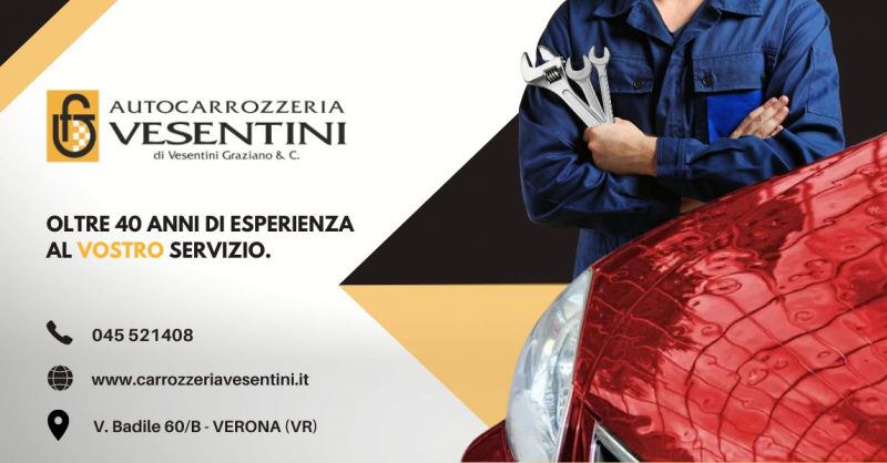 VESENTINI - Offerta Servizio professionale riparazione auto grandinata vicino centro Verona
