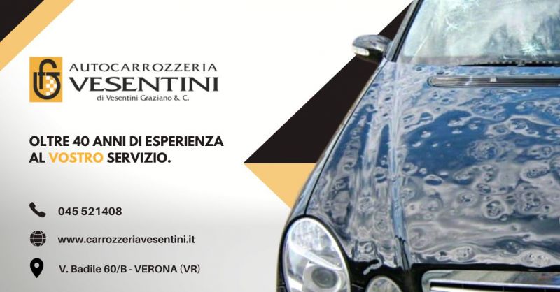 Offerta trova carrozzeria professionale per riparazione auto da danni grandine vicino centro Verona