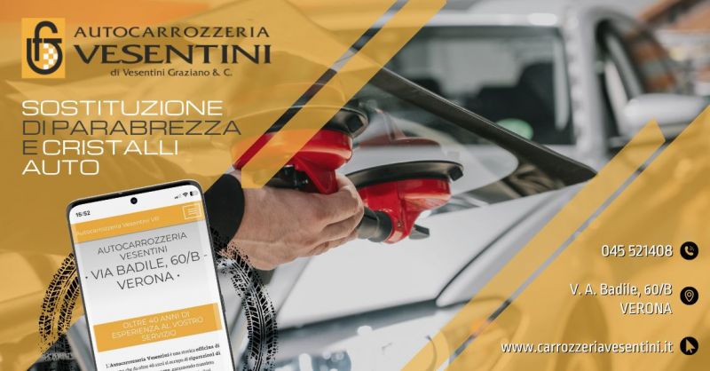 servizio professionale riparazione sostituzione parabrezza cristalli auto