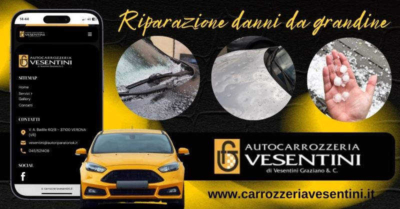Riparazione carrozzeria auto da grandine