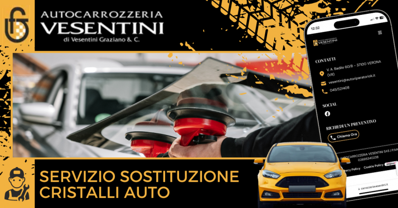 Riparazione scheggiatura parabrezza