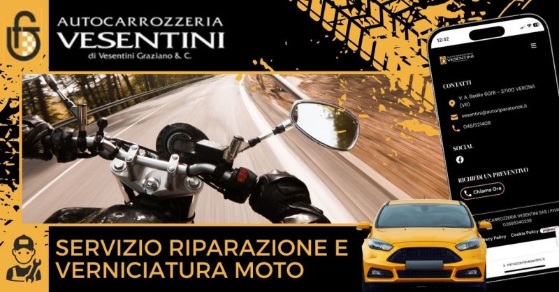 Officina specializzata verniciatura moto