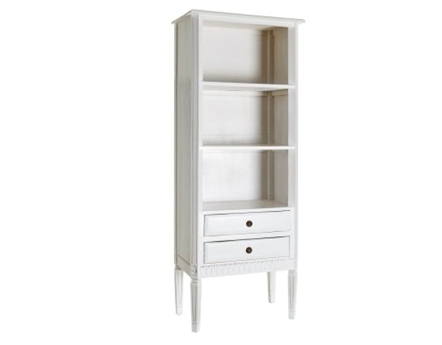 Offerta - Biblioteca 2 cassetti legno bianco