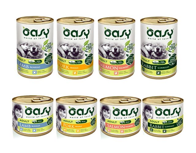 Cibo umido per cani Oasy vari gusti