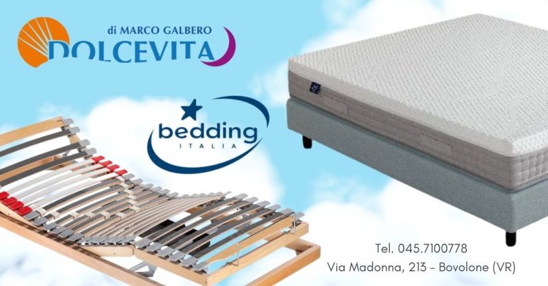 Promozione vendita materassi reti marca Bedding made in Italy