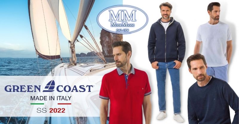Offerta nuova collezione abbigliamento uomo Green Coast - Occasione linea uomo primavera Terni