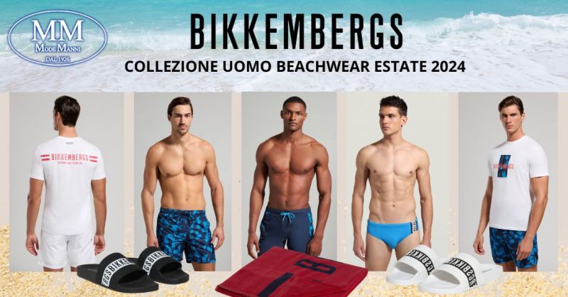 Nuova Collezione Bikkembergs uomo beachwear estate 2024 Terni Mode Manni