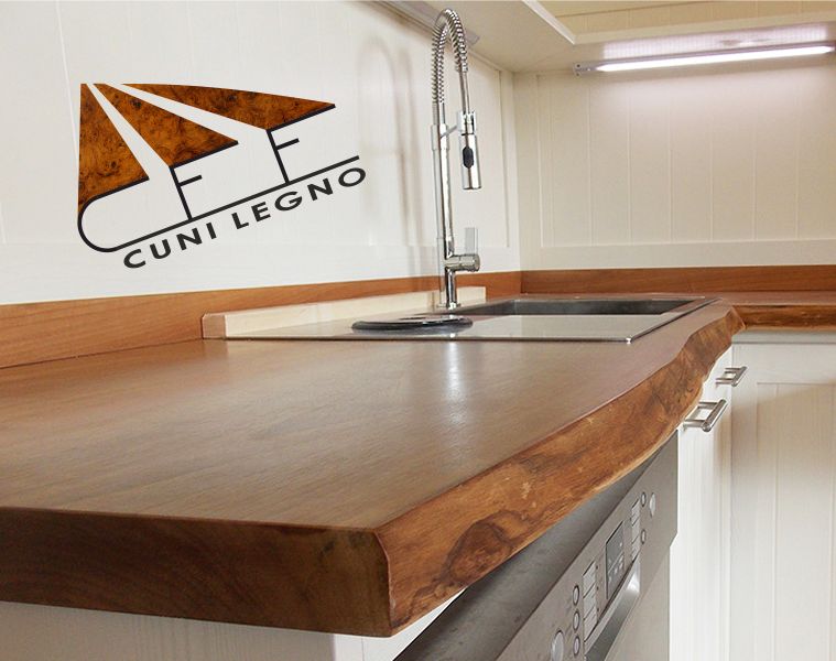 CUNI LEGNO offerta piano cucina in legno - promozione top cucina in legno massello