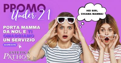 promozione under 21 trattamento estetista in omaggio