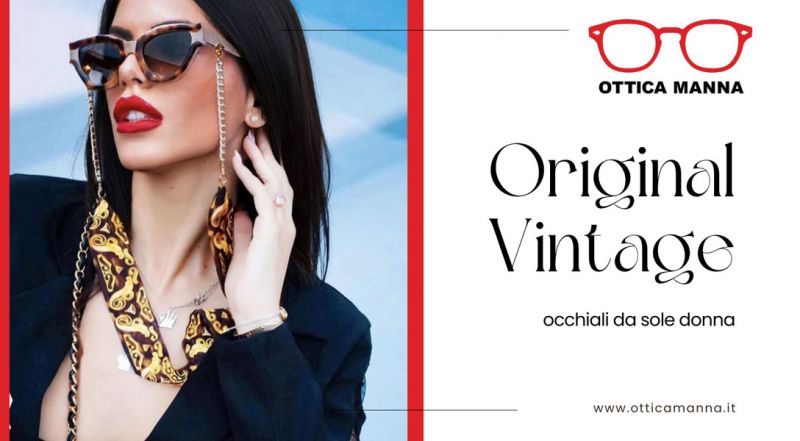 Promozione Occhiali da Sole Vintage Originali da Donna Original Sunglasses