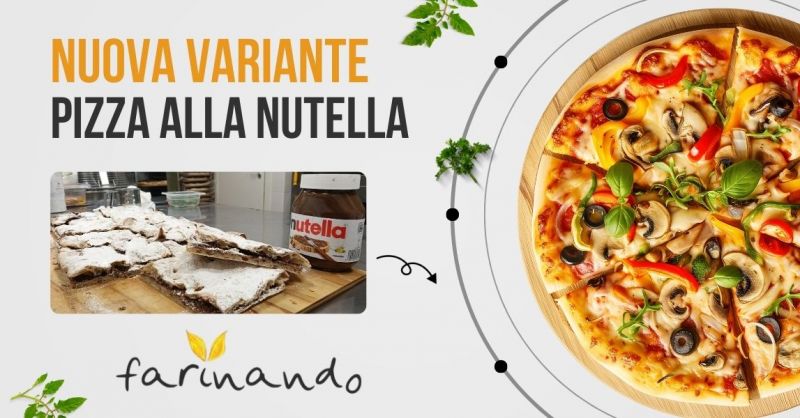 pizzeria con pizza alla nutella