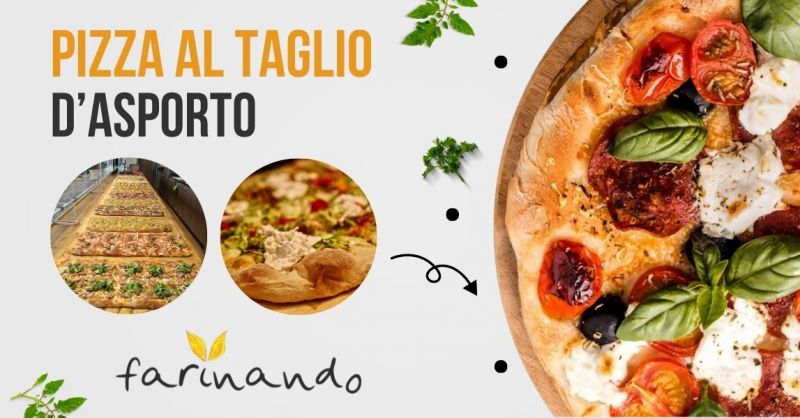 pizzeria con pizza al taglio da asporto